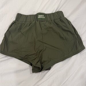 Daily Drills Women's Green Athletic Shorts